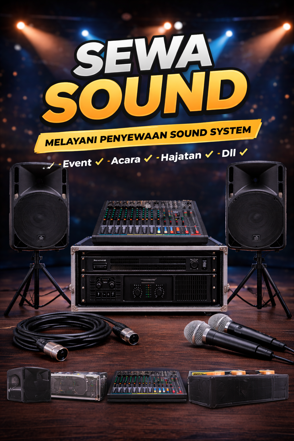 Sewa Sound 2500 Watt Bekasi